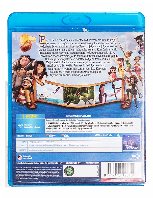 Helinä-Keiju Ja Merirosvokeiju - Blu-Ray - Blu-ray-levyt - 10105435518 - 1