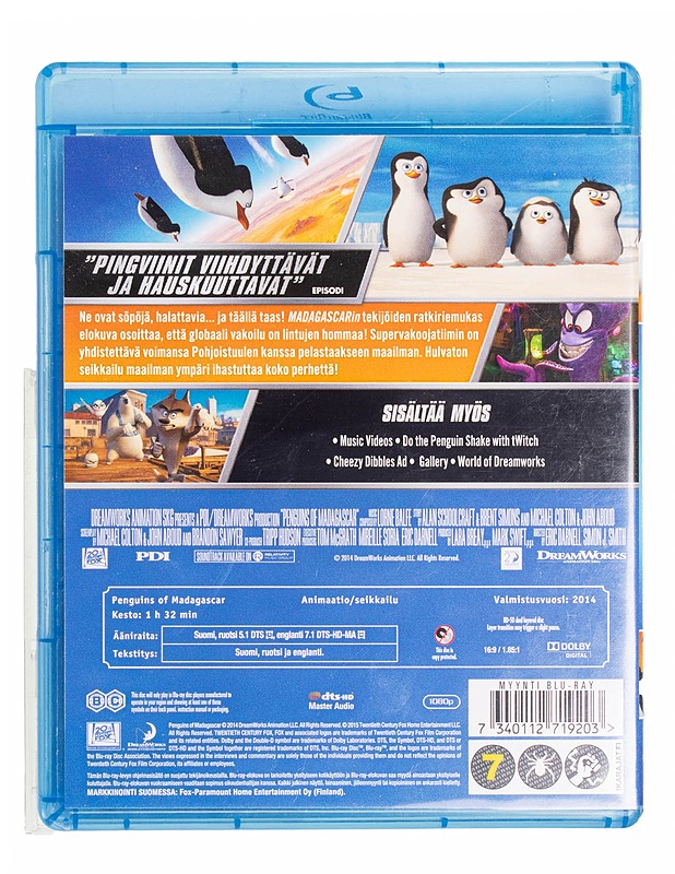 Madagascarin Pingviinit - Blu-Ray - Blu-ray-levyt - 10105435524 - 1