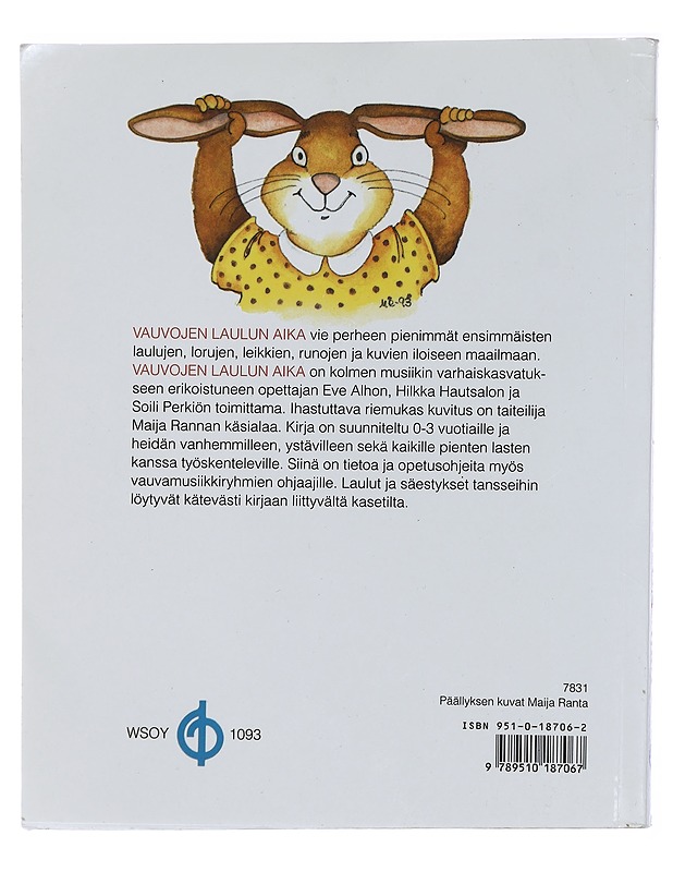 Vauvojen laulun aika - Alho, Eve - Musiikki- ja elokuvakirjat - 10105435545 - 1