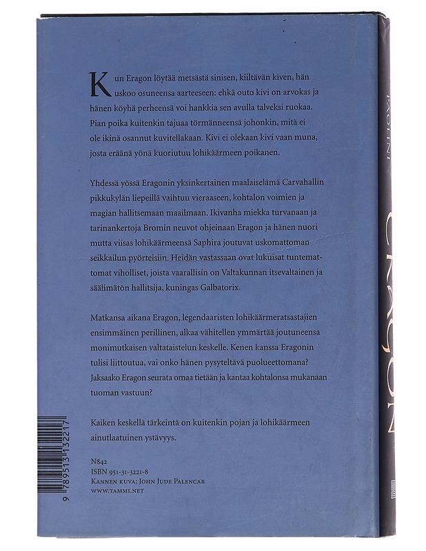 Eragon - Paolini, Christopher - Fantasia- ja scifi - 10105435549 - 1