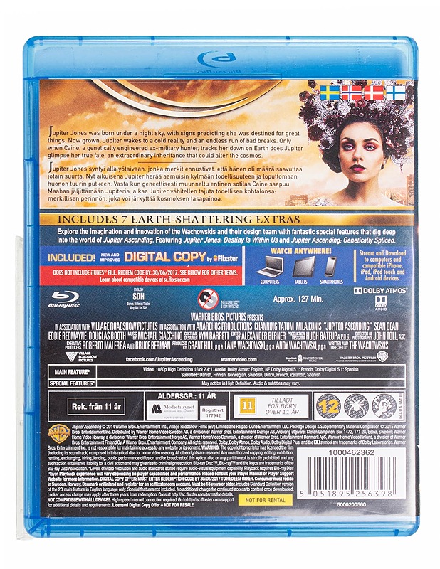 Jupiter Ascending - Blu-Ray - Blu-ray-levyt - 10105435566 - 1