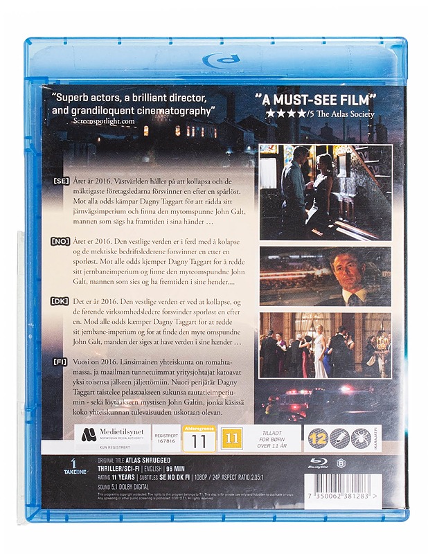 Atlas Shrugged Blu-ray - Blu-ray-levyt - 10105435568 - 1