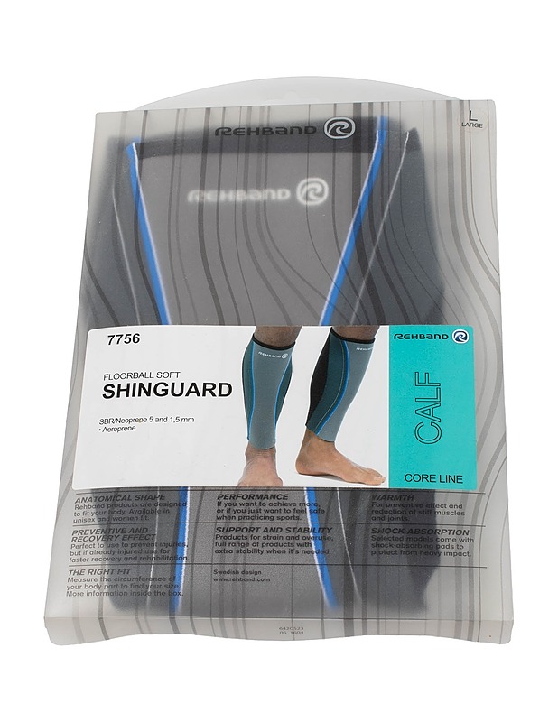 REHBAND Floorball Soft säärisuojat, L - Muut urheiluvälineet ja vapaa-aika - 10105435594 - 0