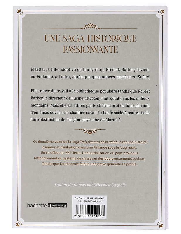 Trois femmes de la Baltique 2 : Martta - Antell, Ann-Christin - Romaanit ja novellit - 10105435616 - 1