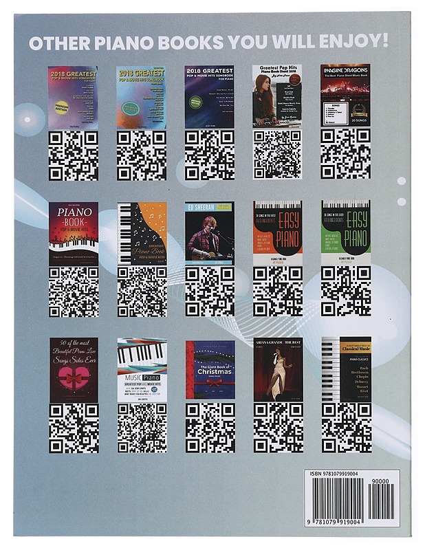 2019 Greatest Pop & Movie Hits Songbook for Piano - Jim Presley - Harrastekirjat - 10105435625 - 1