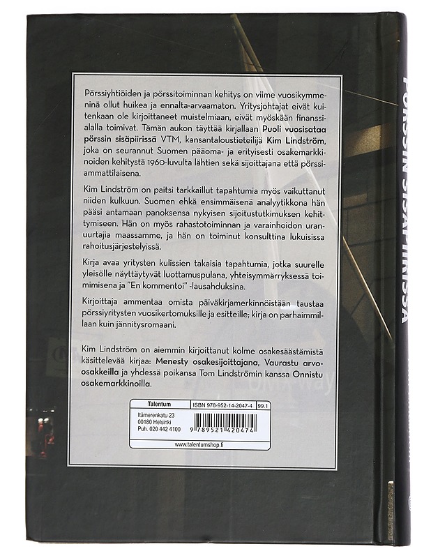 Puoli vuosisataa pörssin sisäpiirissä - Kim Lindström - Elämäkerrat ja muistelmat - 10105435622 - 1