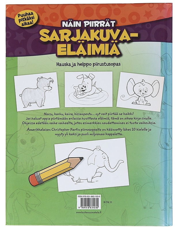 Näin piirrät sarjakuvaeläimiä : hauska ja helppo piirustusopas - Hart, Christopher - Nuorten kirjat - 10105435701 - 1