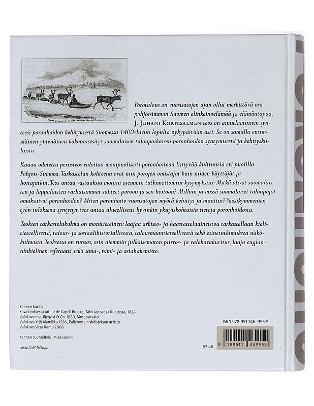 Poronhoidon synty ja kehitys Suomessa - J. Juhani Kortesalmi - Historiakirjat - 10105435784 - 1