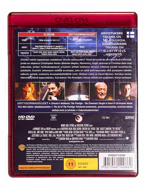 The Prestige - DVD - DVD-elokuvat - 10105435789 - 1
