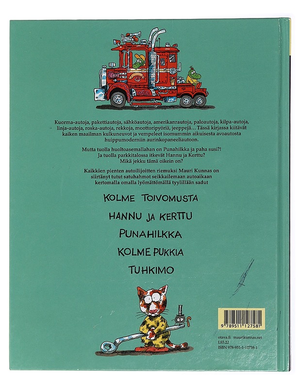 Hurjan hauska autokirja - Kunnas, Mauri - Lastenkirjat - 10105435828 - 1