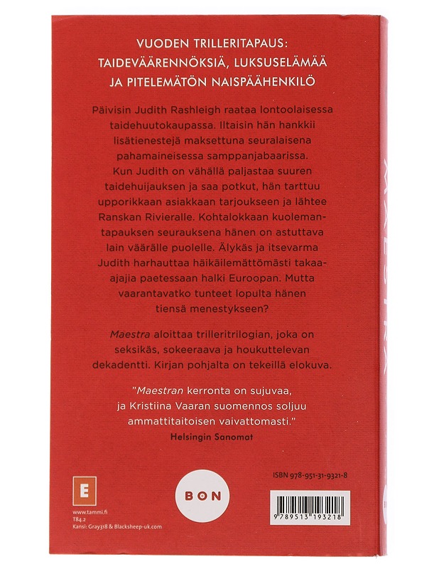 Maestra - Hilton, Lisa - Jännitys ja dekkarit - 10105435843 - 1