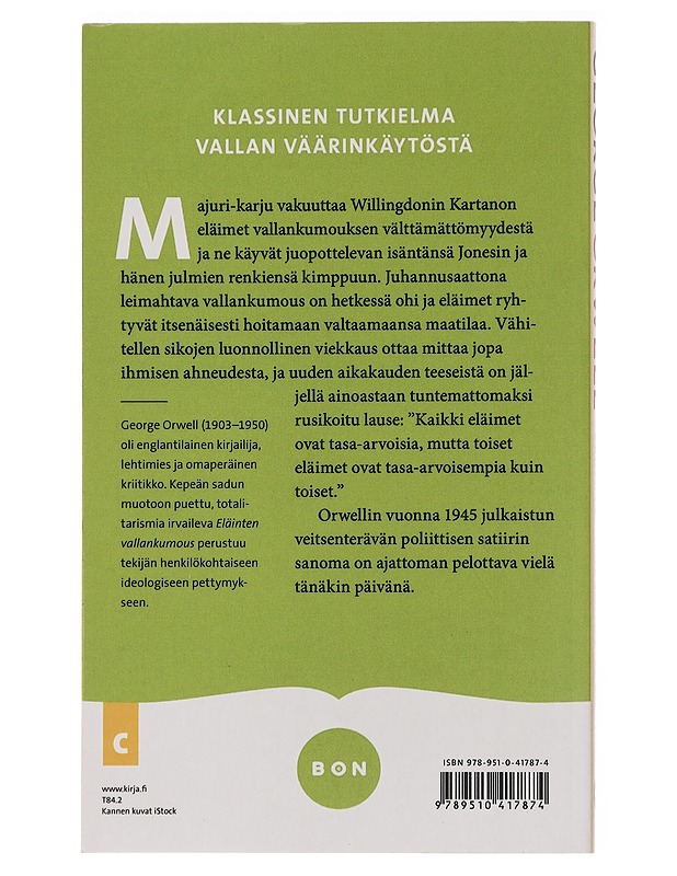 Eläinten vallankumous - Orwell, George - Romaanit ja novellit - 10105435865 - 1