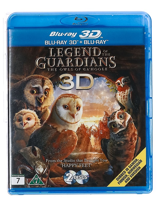 Legend of the Guardians: The Owls of Ga'Hoole - Blu-Ray - Blu-ray-levyt - 10105435915 - 0