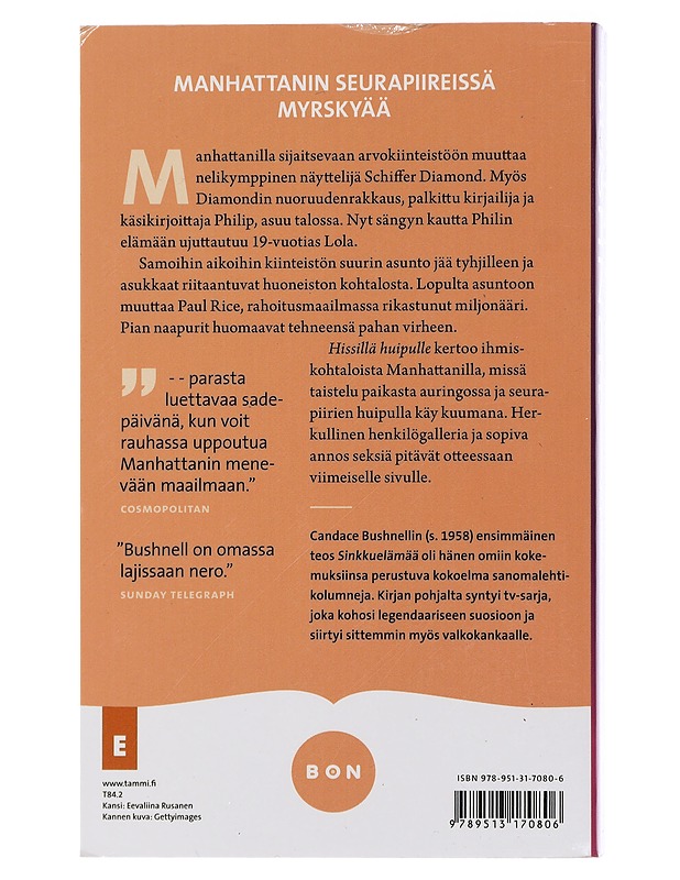 Hissillä huipulle - Bushnell, Candace - Romaanit ja novellit - 10105435917 - 1