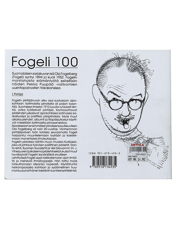 Puupään parhaat. 1 : sarjakuvia - Fogeli - Sarjakuvat - 10105435936 - 1