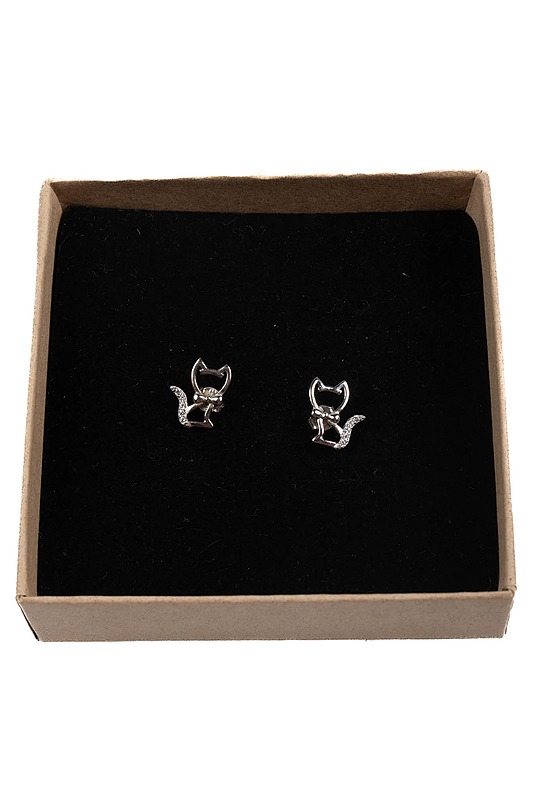 KULTAJOUSI Kissa korvakorut - hopea - Korut - 10105435965 - 1