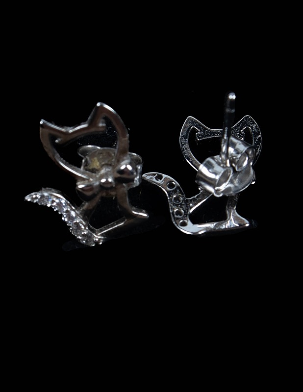 KULTAJOUSI Kissa korvakorut - hopea - Korut - 10105435965 - 3