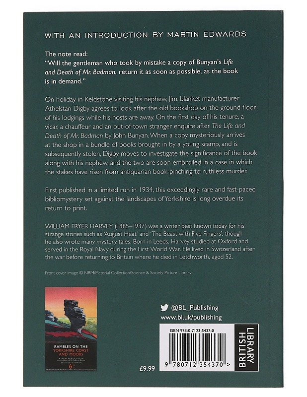 The mysterious Mr. Badman: a Yorkshire Bibliomystery - W. F. Harvey - Romaanit ja novellit - 10105435999 - 1