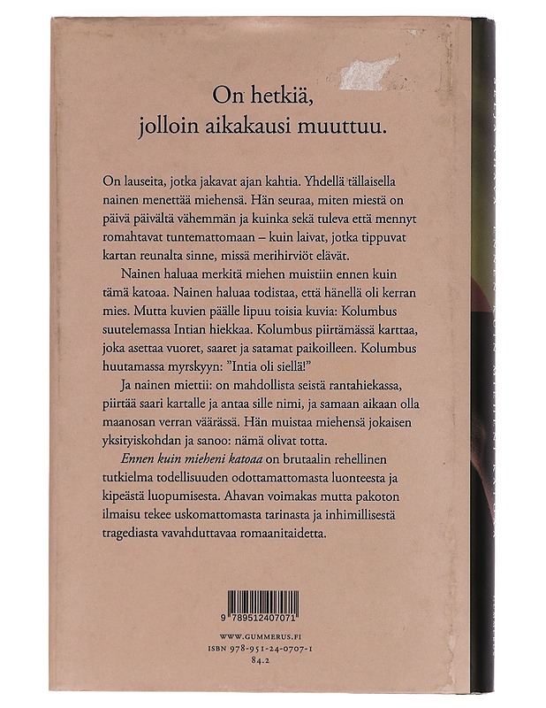 Ennen kuin mieheni katoaa - Ahava, Selja - Romaanit ja novellit - 10105436061 - 1