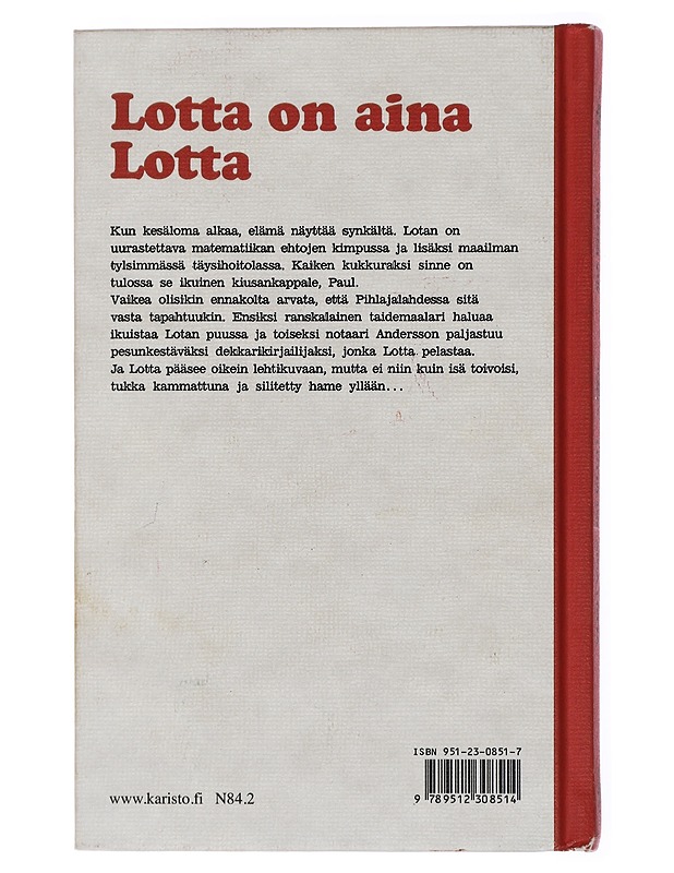 Lotta on aina Lotta - Vik, Merri - Nuorten kirjat - 10105436059 - 1