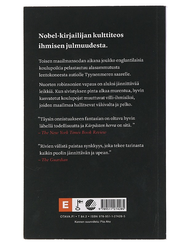 Kärpästen herra - Golding, William - Romaanit ja novellit - 10105436087 - 1