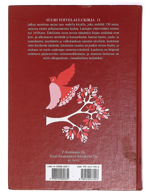 Suuri toivelaulukirja 11 - toim. Heikki Uusitalo - Harrastekirjat - 10105436094 - 1