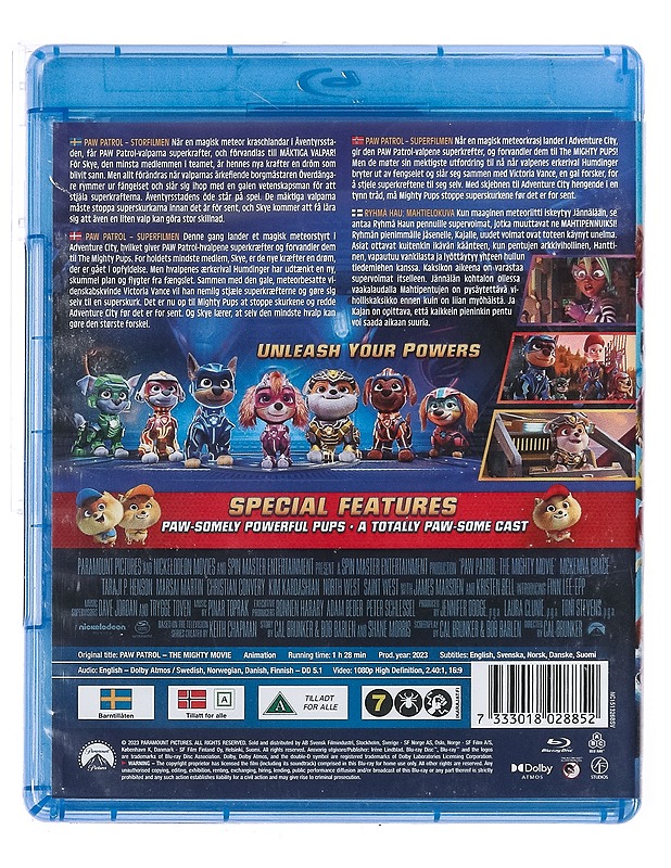 Paw Patrol: The Mighty Movie - Blu-Ray - Blu-ray-levyt - 10105436112 - 1