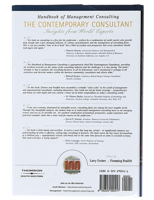 The contemporary consultant : handbook of management consulting : insights from world experts - Greiner, Larry E. - Tietokirjat ja oppaat - 10105436198 - 1