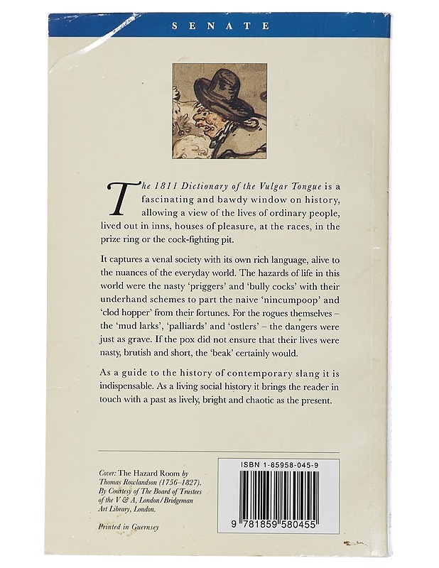 1811 Dictionary of the Vulgar Tongue, the Buckish Slang, University Wit and Pickpocket Eloquence - Grose, Francis - Matkaoppaat ja sanakirjat - 10105436240 - 1