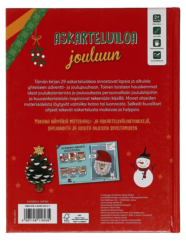 Askarteluiloa jouluun - Holzapfel, Elisabeth - Joulukirjat - 10105436263 - 1