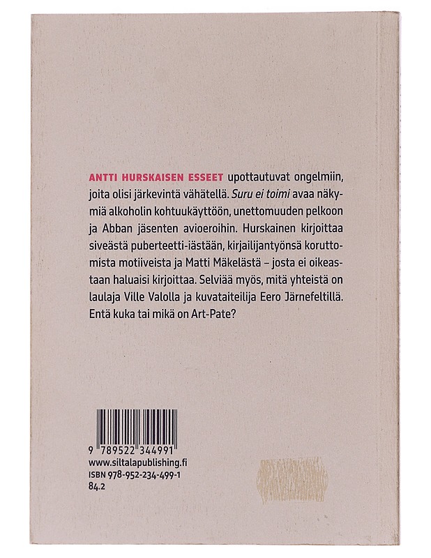 Suru ei toimi - Antti Hurskainen - Romaanit ja novellit - 10105436302 - 1