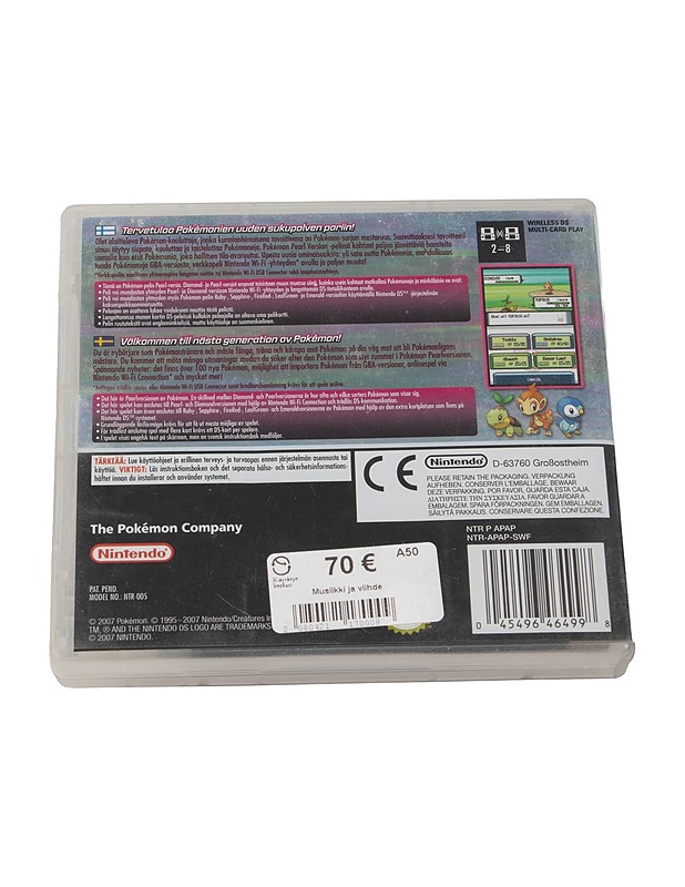  NINTENDO DS Pokémon Pearl Version konsolipeli - Konsolit ja konsolipelit - 10105436375 - 1