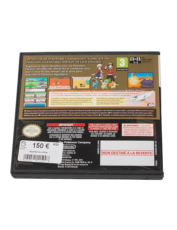 NINTENDO DS Pokémon Version or HeartGold konsolipeli - Konsolit ja konsolipelit - 10105436386 - 1