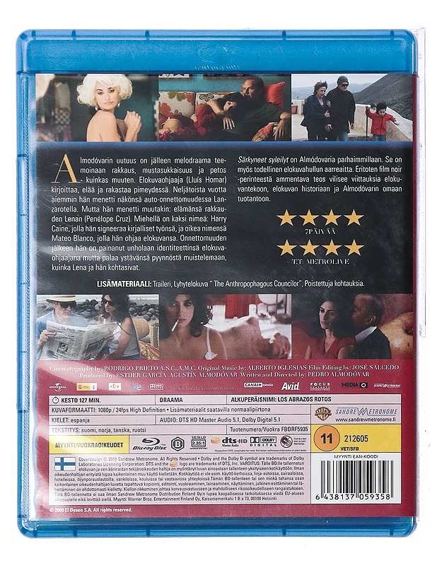 Särkyneet syleilyt - Blu-ray - Blu-ray-levyt - 10105436412 - 1