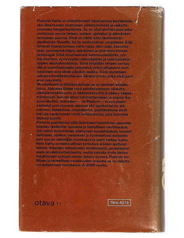 Valtio - Platon - Historiakirjat - 10105436414 - 1