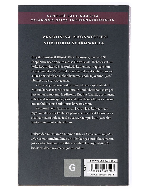 Kuolema sisäoppilaitoksessa - Riley, Lucinda - Jännitys ja dekkarit - 10105436460 - 1