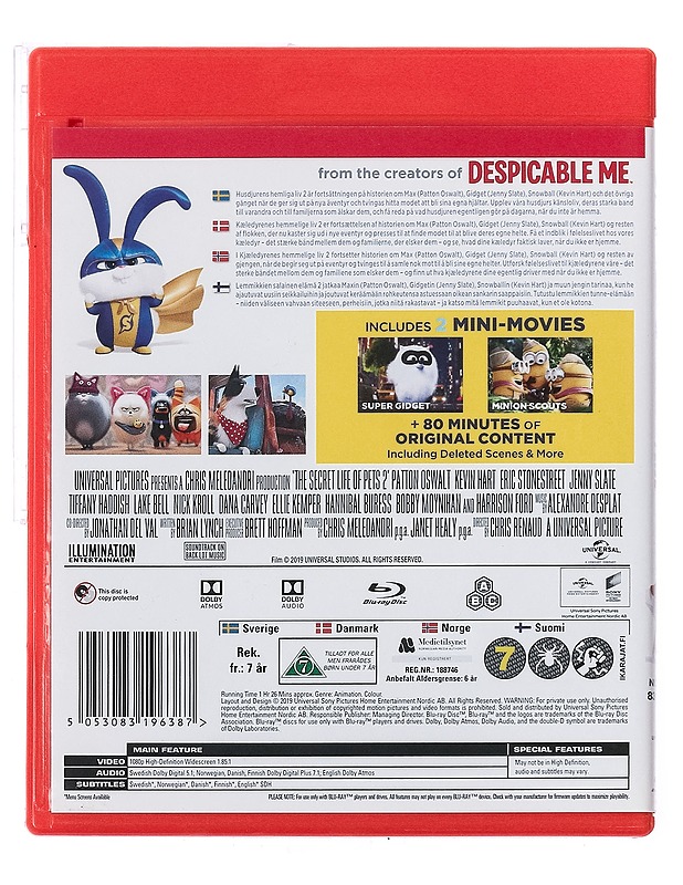 The Secret Life Of Pets 2 - Blu-Ray - Blu-ray-levyt - 10105436458 - 1
