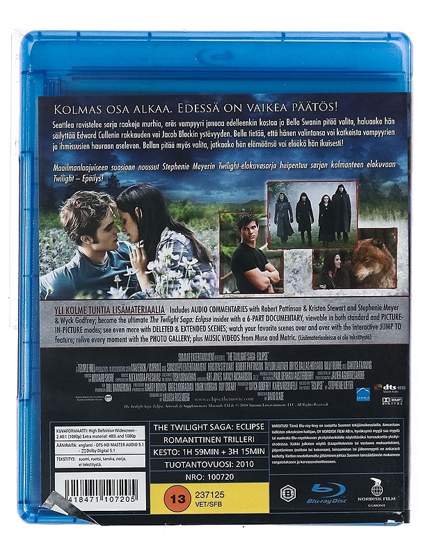 Twilight: Epäilys - Blu-Ray - Blu-ray-levyt - 10105436474 - 1