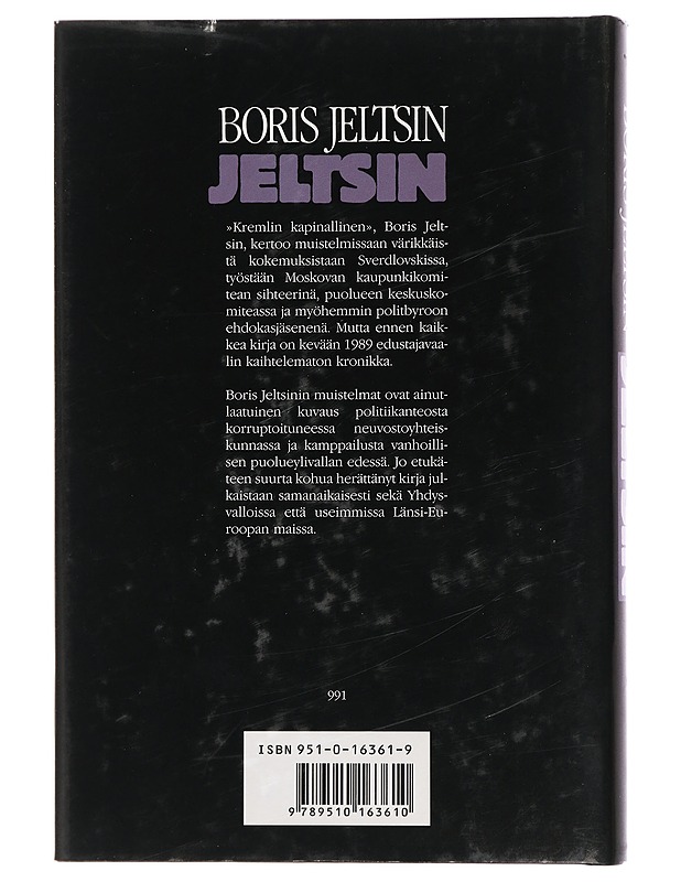 Jeltsin - Jeltsin, Boris - Elämäkerrat ja muistelmat - 10105436479 - 1
