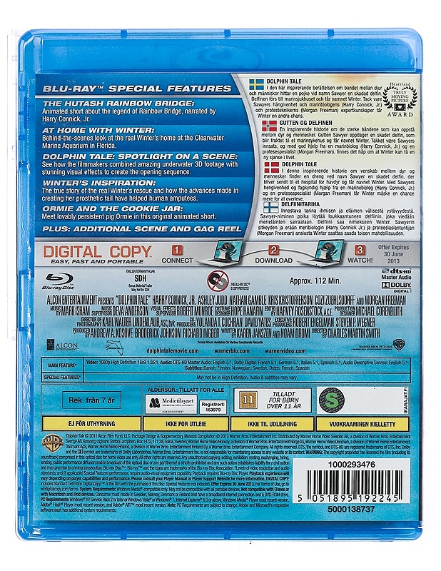 Dolphin Tale - Blu-ray - Blu-ray-levyt - 10105436481 - 1