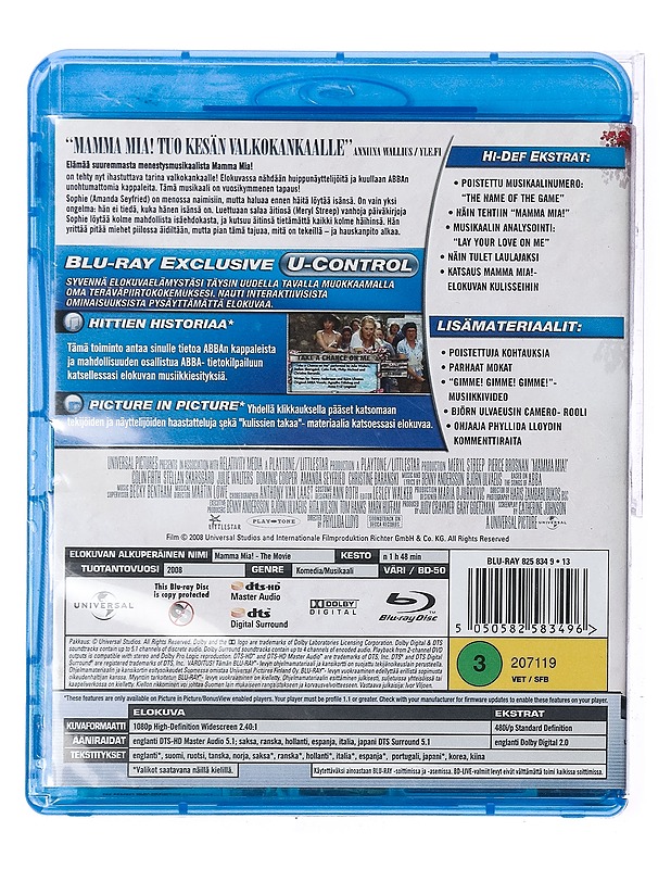 Mamma Mia! - Blu-Ray - Blu-ray-levyt - 10105436502 - 1