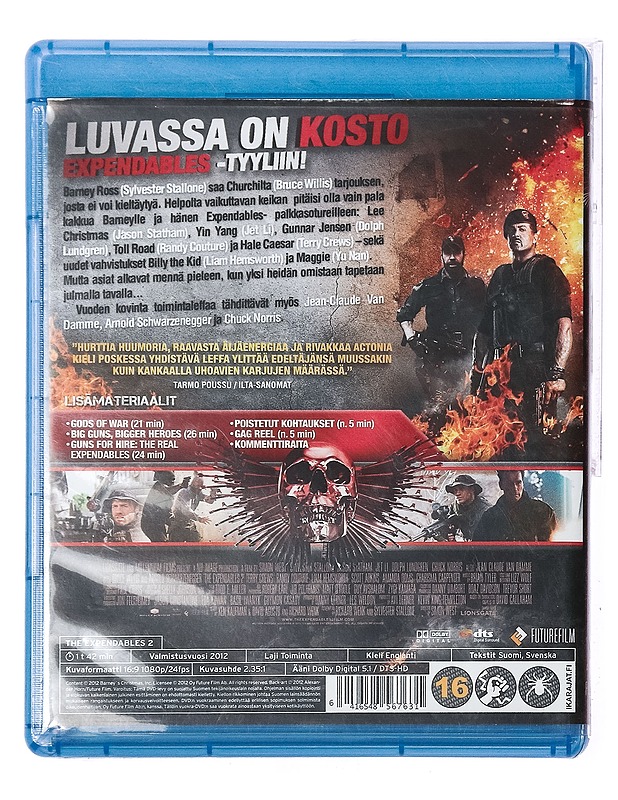 The Expendables 2 - Blu-Ray - Blu-ray-levyt - 10105436532 - 1