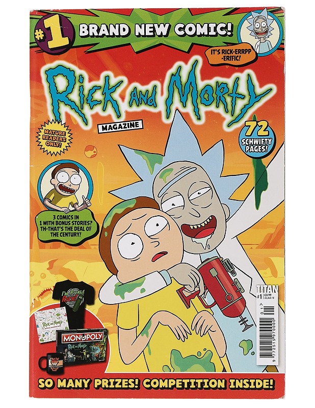Rick and Morty magazine No:1 - Tolly Maggs - Sarjakuvat - 10105436571 - 0