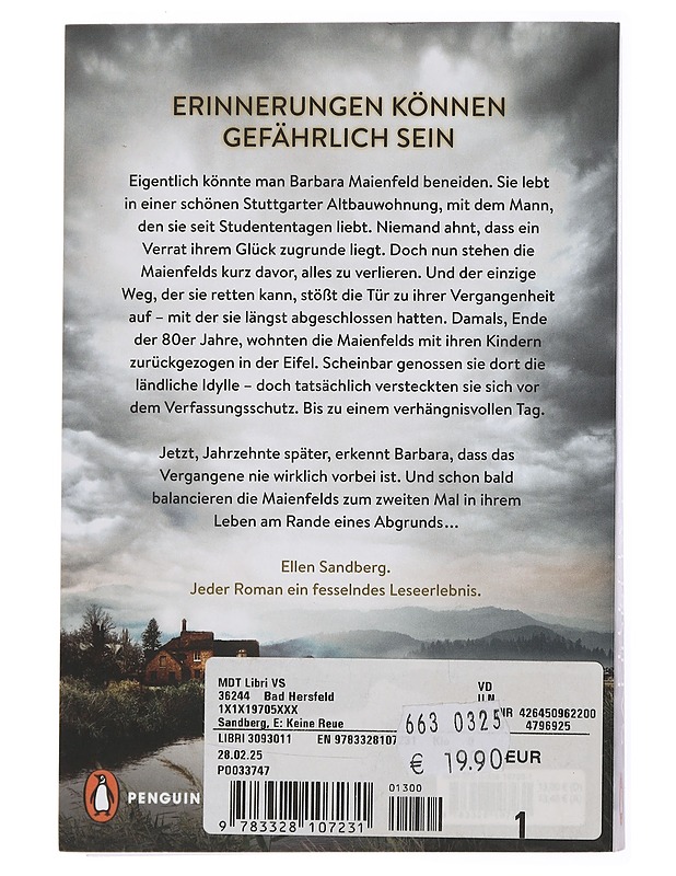 Keine Reue - Sandberg, Ellen - Jännitys ja dekkarit - 10105436610 - 1