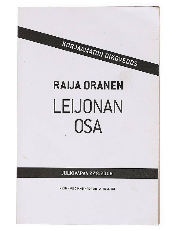 Leijonan osa - Oranen, Raija - Romaanit ja novellit - 10105436647 - 0