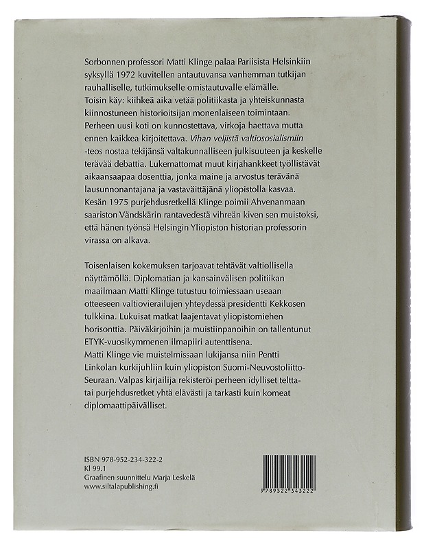 Anarkisti kravatti kaulassa : muistelmia 1972-1982 - Matti Klinge - Elämäkerrat ja muistelmat - 10105436648 - 1