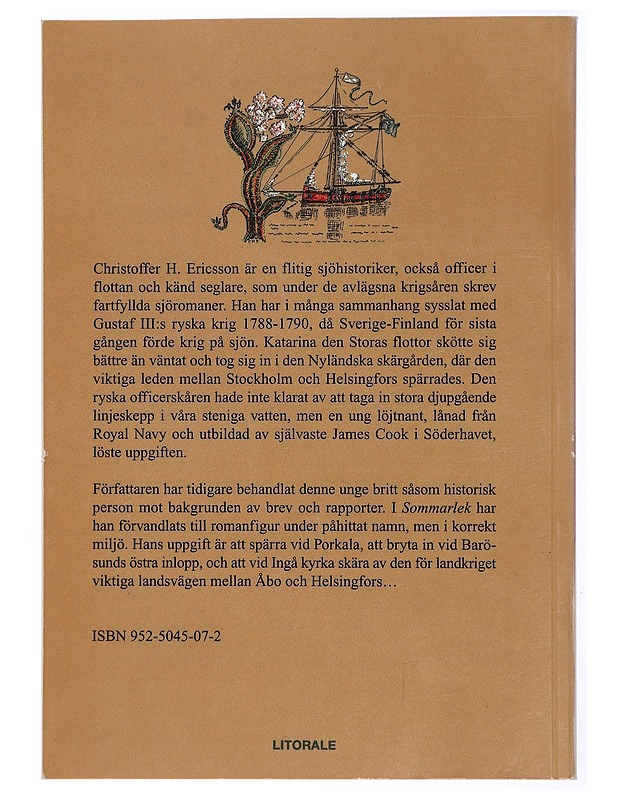 Sommarlek : Porkala-Barösund 1789 - Ericsson, Christoffer H. - Romaanit ja novellit - 10105436726 - 1