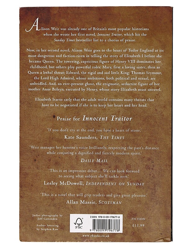 The Lady Elizabeth : a novel - Alison Weir - Romaanit ja novellit - 10105436741 - 1