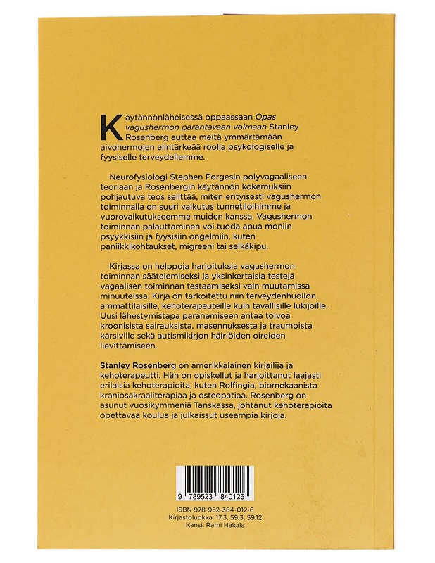 Opas vagushermon parantavaan voimaan - Rosenberg, Stanley - Harrastekirjat - 10105436745 - 1