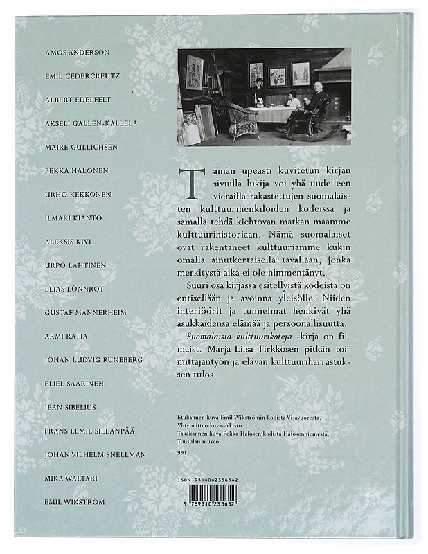 Suomalaisia kulttuurikoteja - Tirkkonen, Marja-Liisa - Historiakirjat - 10105436775 - 1